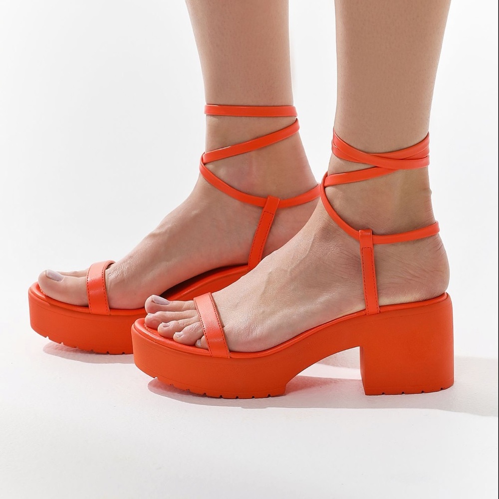 Urban Outfitters Claire Lace-Up Platform Sandals